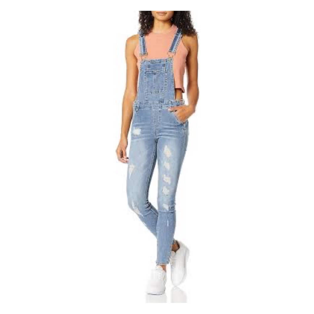 Dollhouse Light Blue Denim Overalls
